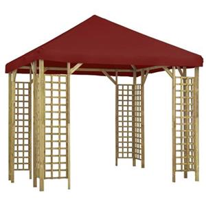 VIDAXL Pavillon 3 X 3 M Bordeauxrot