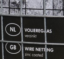 Junai.nl Premium volière gaas 13x25x1.45 mm, rol 1.00x25 meter