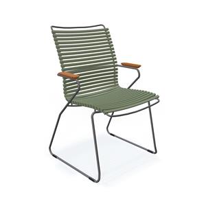 Houe-collectie CLICK armchair tall tuinstoel olive green