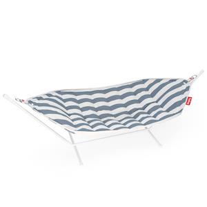 Fatboy-collectie Hangmat superb stripe ocean blue incl. standaard lichtgrijs
