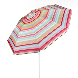 Huismerk Premium Strandparasol Gestreept - 200 cm