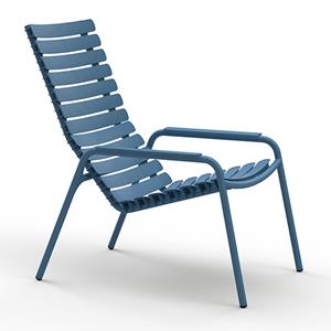 Houe-collectie Loungestoel ReCLIPS blauw