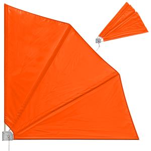 Detex Balkonfächer 2er-Set Orange 140x140cm klappbar