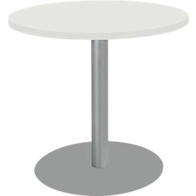 Schäfer Shop Select Schäfer Shop  Select Ronde tafel met ronde schotelvoet, Ø 800 x H 717 mm, Ø 800 x H 717 mm, wit