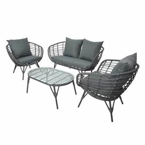 webmarketpoint Evora 4-Sitzer-Lounge in grauer Farbe