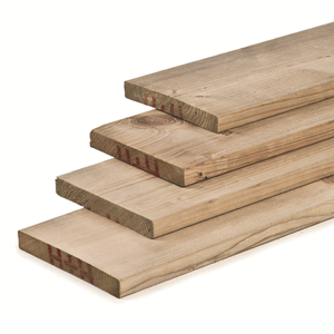 Plusjop Plank Noord-Zweeds geïmpregneerd vuren 1.8x14.5x240cm