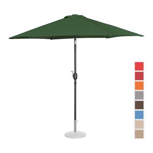 Uniprodo Parasol groot - groen - zeshoekig - Ø 270 cm - kantelbaar