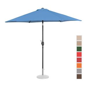 Uniprodo Parasol groot - blauw - zeshoekig - Ø 270 cm - kantelbaar
