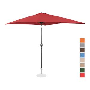 Uniprodo Grote parasol - bordeaux - rechthoekig - 200 x 300 cm - kantelbaar