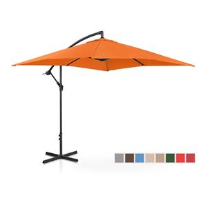 Uniprodo Parasol - Oranje - vierkant - 250 x 250 cm - kantelbaar