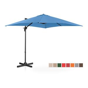 Uniprodo Zweefparasol - Blauw - Vierkant - 250 X 250 Cm - Draaibaar Uni_umbrella_2sq250bl