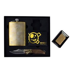 Homey's Man's Ruin By Schiffmacher Gift Set- 4-delig - Met Zippo