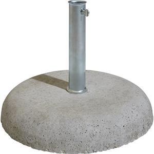 Parasolvoet rond, van natuurlijk beton, voor een stok-Ø tot 58 mm