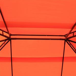 Sunny Luxe paviljoen alu oranje met dubbel dak 2,9 x 3,9 x 2,8 m