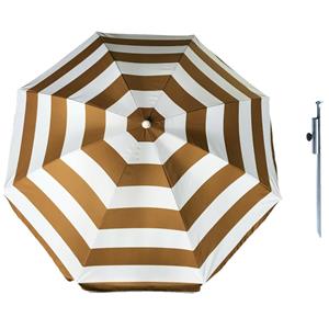 Merkloos Parasol - goud - D120 cm - incl. draagtas - parasolharing - 49 cm -