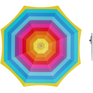 Parasol - Regenboog - D160 cm - incl. draagtas - parasolharing - 49 cm -