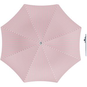 Merkloos Parasol - rood/wit - D160 cm - incl. draagtas - parasolharing - 49 cm -