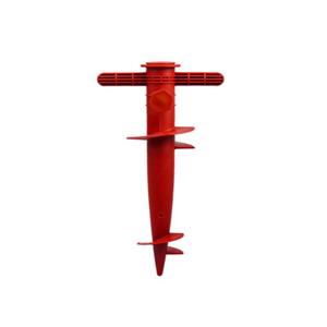 Merkloos Parasolharing - rood - kunststof - D22-32 mm x H31 cm -