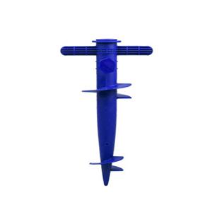 Merkloos Parasolharing - blauw - kunststof - D22-32 mm x H31 cm -