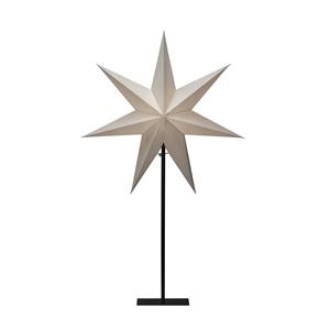 Konstsmide Christmas Sfeerlamp papieren ster, 7 punten wit hoogte 80 cm
