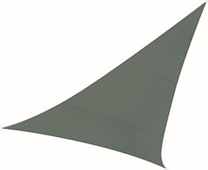 Perel Schaduwdoek, waterafstotend, 3.6 x 3.6 x 3.6 m, 160 g/m², polyester, driehoek, groengrijs