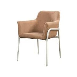 Yoi Take dining chair aluminium salix/wheat