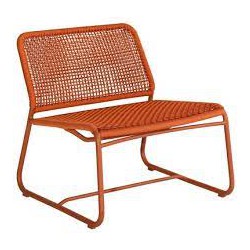 Max&Luuk Florence lage fauteuil zonder armleuning coral