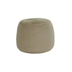 Max&Luuk Crochette poef dia. 55 cm taupe