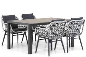 Lifestyle Garden Furniture Lifestyle Dolphin/Young 155cm dining tuinset 5-delig