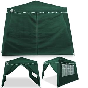 Deuba Vouwpaviljoen Capri Green 3x3m incl. 2 zijwanden