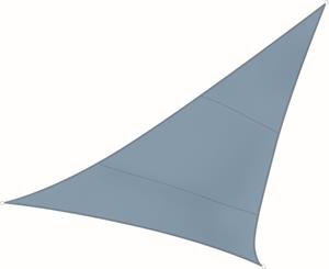 Perel - Sonnensegel Dreieck Blaugrau 5m - Sonnenschutzsegel für Balkon / Terrassensegel