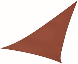 Perel - sonnensegel - dreieckig - 5 x 5 m x 5 m - farbe: terracotta