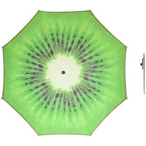 Parasol - Kiwi fruit - D160 cm - incl. draagtas - parasolharing - 49 cm -