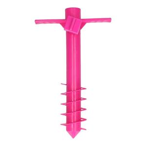 Roze parasolhouder/ parasolharing strand cm -