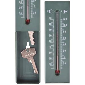 Merkloos Sleutel verstop thermometer voor buiten -