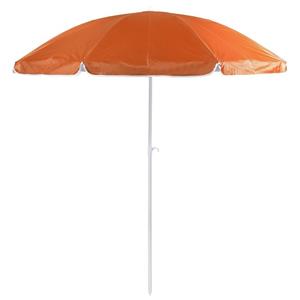 Merkloos Oranje strand parasol van nylon 200 cm -