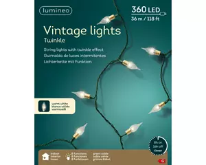 Lumineo Led vintage 3590cm groen/warm wit