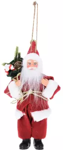 Kersthanger Kerstman Staand 20cm - Rood