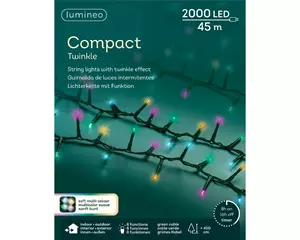 Lumineo Led compact lights 4.5m groen/soft multi