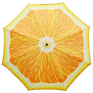 Merkloos Parasol - sinaasappel fruit - D180 cm - UV-bescherming - incl. draagtas -