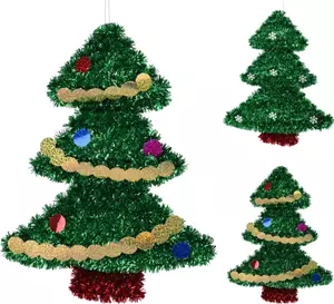 Home & Styling Wandhanger Kerstboom van Tinsel 34cm