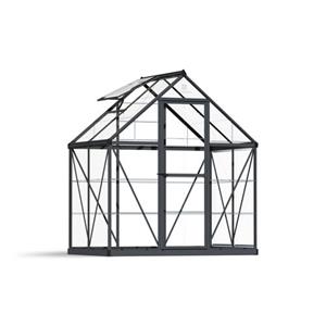 Palram-canopia - Aluminium Gewächshaus Harmony 64 grau 125x185x208 cm