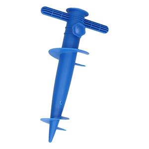 Benson Blauwe strand parasolhouder / parasolboor/ parasolharing 30 cm -