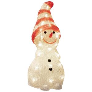 Konstsmide 6249-103 Acryl figuur Energielabel: G (A - G) Sneeuwpop Warmwit LED Warm-wit