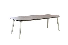 Yoi Sashimi dining table 238x110 cm oval aluminium salix/vulcano - 