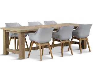 Hartman Sophie teak/Fourmile 260 cm dining tuinset 7-delig