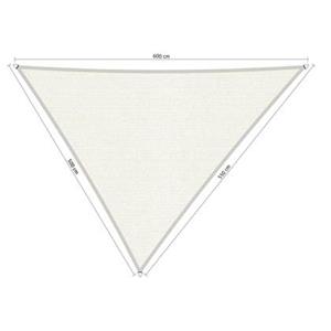 Shadow Comfort driehoek 5x5,5x6m Arctic White