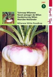 Hortitops Rapen Milanese Platte Witte Roodkop - 