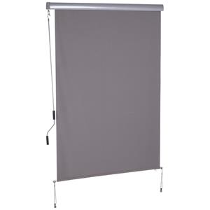 Sunny Rolgordijn met handslinger wand/dakmontage UV50+ Alu Grijs 140 x 200 cm