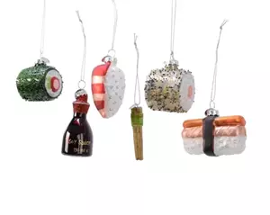 Decoris Kersthanger glas sushi l3b6.5h4.70cm